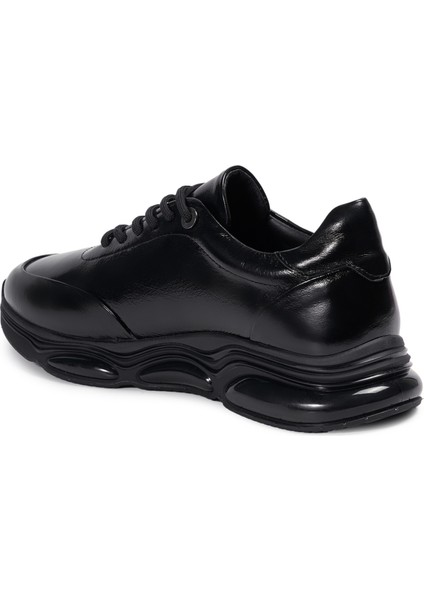 Siyah Sneakers Hakiki Deri Erkek Ayakkabı modelleri