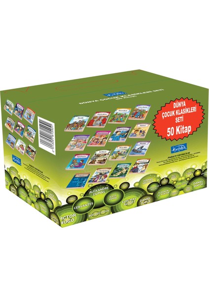 Parıltı Dünya Çocuk Klasikleri Seti Kutulu 50 Kitap