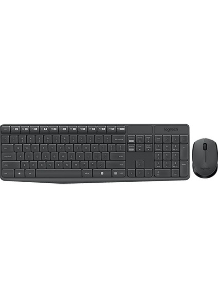 Logitech MK235 Q Kablosuz USB Siyah Multimedya Klavye/mouse Set 920-007925