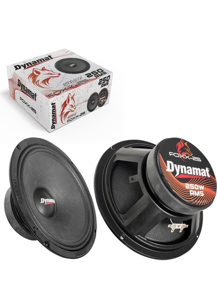 Foxx-25 Oto Midrange 25CM 250 Watt 2 Adet