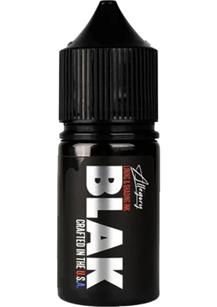 Siyah Dövme Boyası Allegory Blak Premium Çizgi Gölge Dolum Boyası 1oz - 30ML
