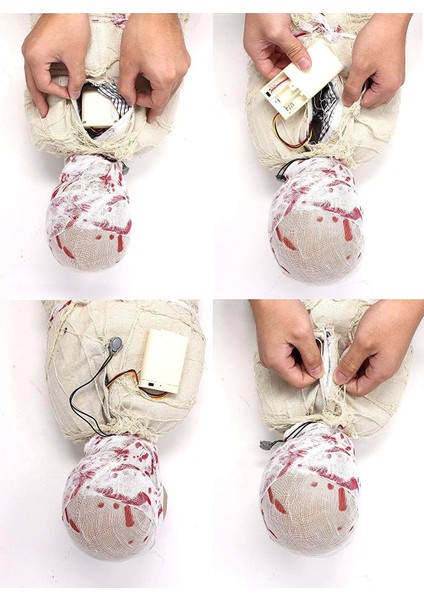 Halloween Sensörlü Işıklı Hareketli Mumya indirimleri