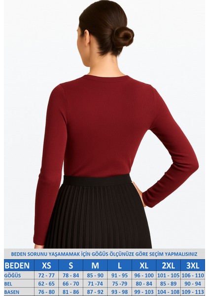 Bisiklet Yaka Uzun Kol Fitilli Bluz fiyatları