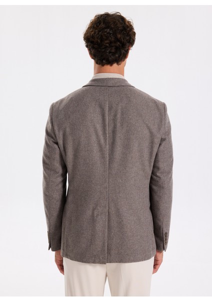 Slim Fit Vizon Erkek Diyagonal Ceket Leka indirimleri