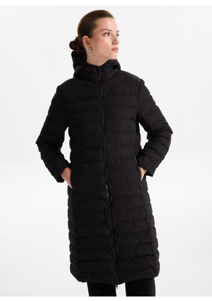 Siyah Kadın Kaban F5WL-KBN0701