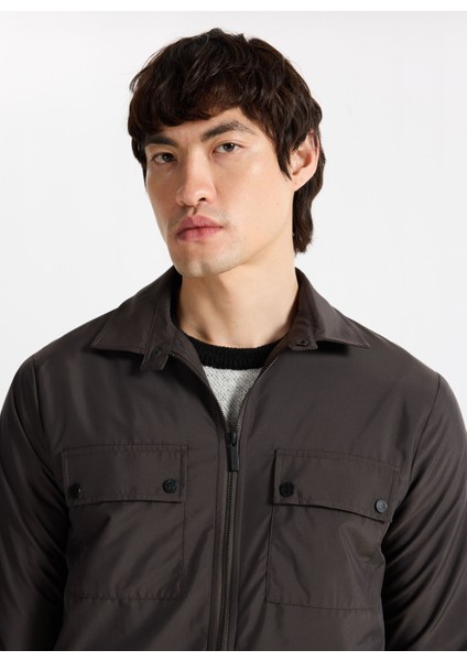 D5WM-GML3710 Antrasit Relaxed Düz Erkek Gömlek fiyatları