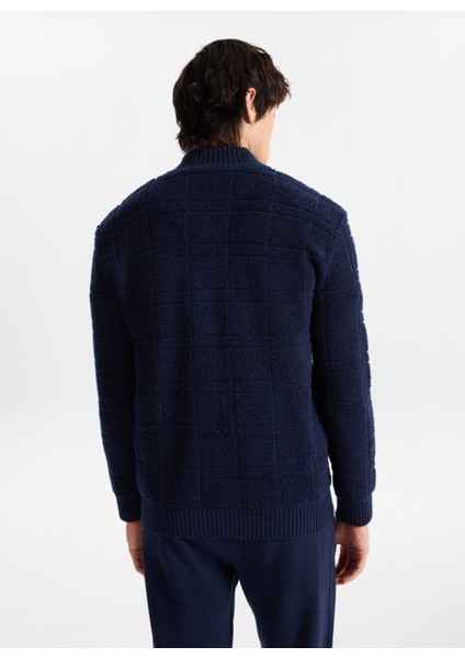 D5WM-HRK3766 Lacivert Relaxed Düz Erkek Hırka indirimleri