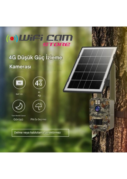 Sim Kartlı ve Güneş Panelli Mini Kamuflaj Fotokapan Kamera fiyatları