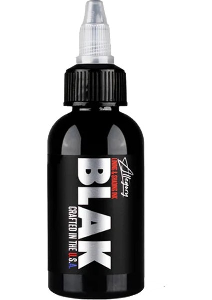 Siyah Dövme Boyası Allegory Blak Premium Çizgi Gölge Dolum Boyası 2oz - 60ML