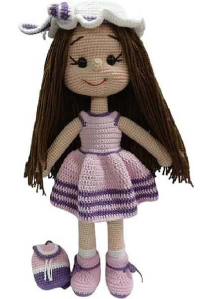 Şapkalı Şeker Bebek Amigurumi Organik Oyuncak