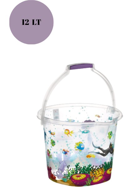 Bebek Banyo Seti Şeffaf Balık Desenli Küvet Kova Maşrapa Seti Şeffaf Renk modelleri