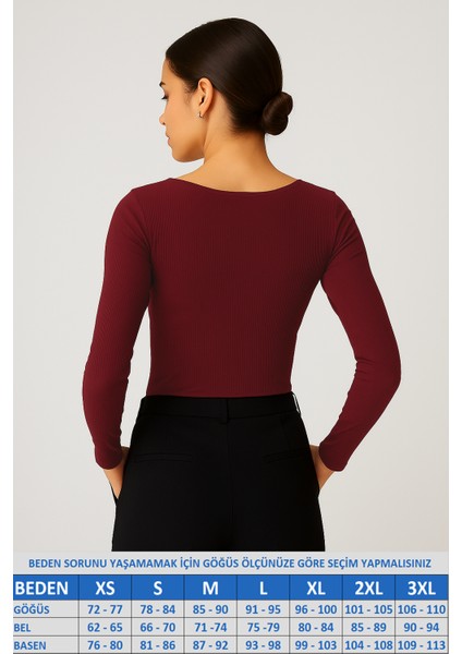 Havuz Yaka Uzun Kol Fitilli Bluz fiyatları