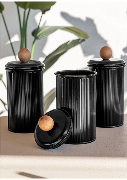 Stripe Çay Kahve Şeker Kavanozu 1,20 Lt