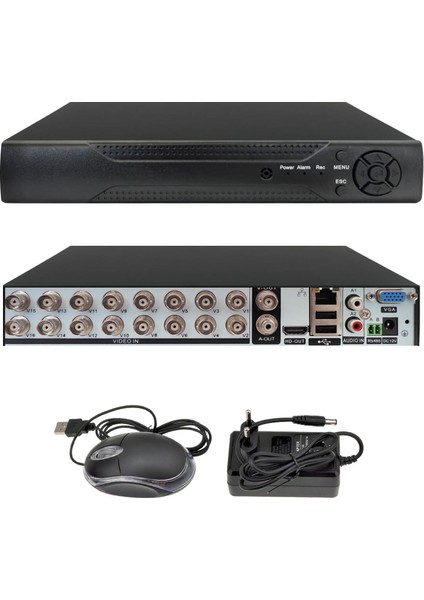 PC-616 Ahd Dvr Kayıt Cihazı 16 Kanal 2mp Xmeye Hibrit