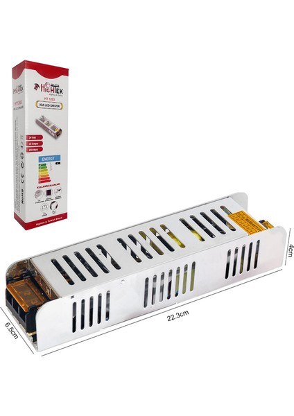 Hıghtek HT-1203 Metal Kasa Adaptör Slim 24 Volt 10 Amper