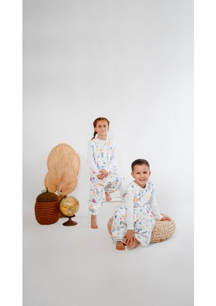 Kışlık Çocuk Uyku Tulumu 1 Tog Organik Pamuklu Kolsuz Pazen fırsatları