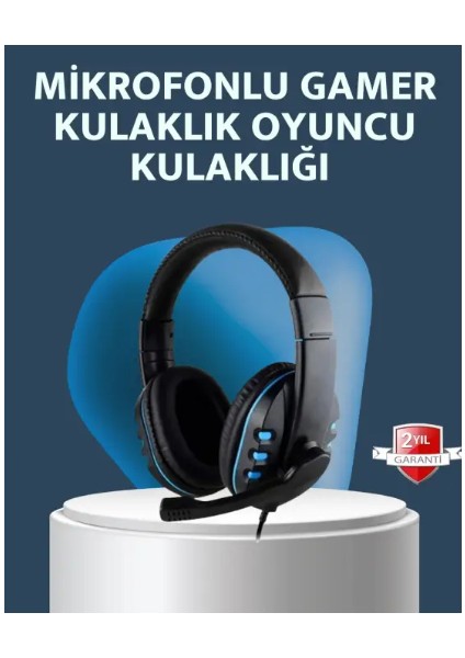 Stereo Mikrofonlu Kablolu Oyun Kulaklığı – Konforlu ve Net Ses Iletimi