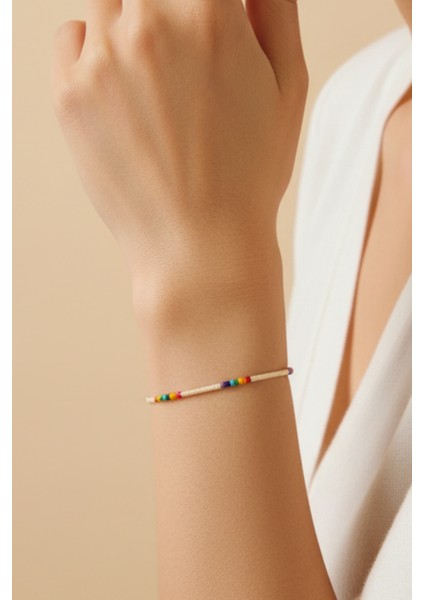 Miyuki Dizi Bileklik Gökkuşağı