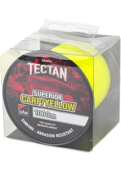 Dam Tectan Superior 1000MT 0.30MM Carp/yellow Monofilament Misina