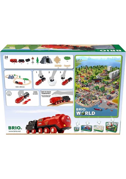 Brio Buharlı Tren Seti 36017 Kız Erkek Çocuk Oyuncak Eğitici Oyuncaklar fiyatları