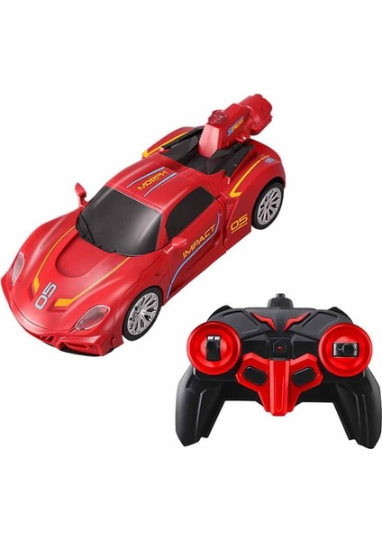 Transforming Robot Racer Uzaktan Kumandalı Sesli ve Işıklı Robotlar Kız Erkek Çocuk Oyuncak Eğitici