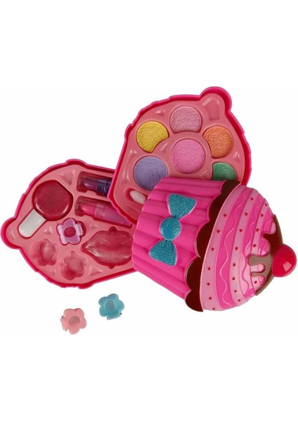 Cupcake Şekilli 2 Katlı Makyaj Güzellik Seti Kız Erkek Çocuk Oyuncak Eğitici Oyuncaklar modelleri