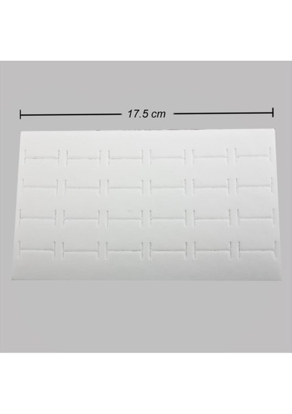 Techmrt 24LÜ Yüzük Kutusu Süngeri-Beyaz