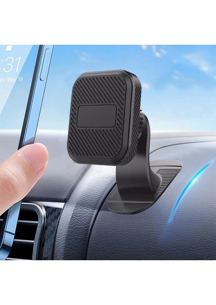 Ally ML173 Araç Torpido Üstü Manyetik Kare Telefon TUTUCU-(5775) - M186B162-N76186