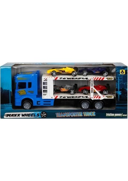 1:32 Maxx Wheels 2 Katlı Transporter 4 Araçlı Tır 32CM 1ADET Fiyatıdır Kız Erkek Çocuk Oyuncak Eğiti fiyatları