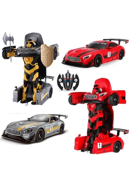 Rastar Robota Dönüşen Kumandalı Mersedes Amg Gt3 Kız Erkek Çocuk Oyuncak Eğitici Oyuncaklar
