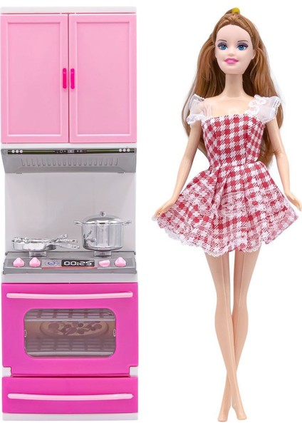 Anlily Ilk Mutfak Setim Bebekli Fırın Kız Erkek Çocuk Oyuncak Eğitici Oyuncaklar