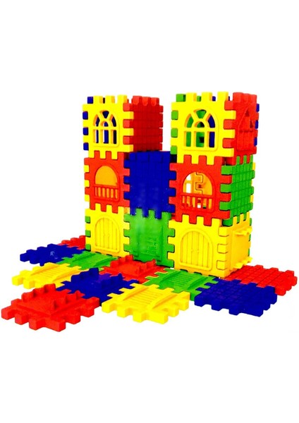 Puzzle City 3D Yapı ve Tasarım Blokları 128 Parça Kız Erkek Çocuk Oyuncak Eğitici Oyuncaklar fiyatları