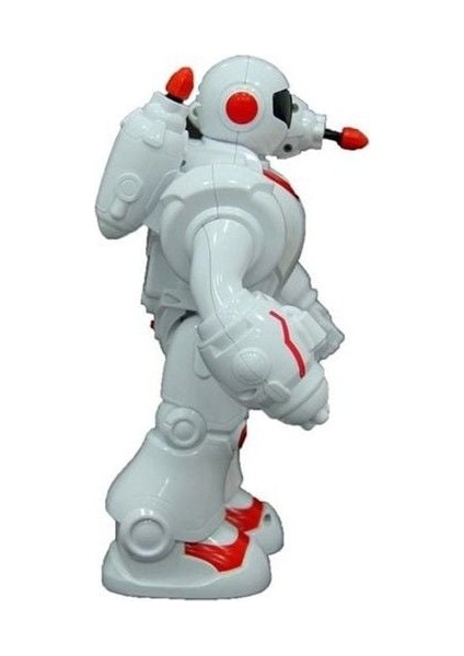 Füze Atan Sesli ve Işıklı Robot Kırmızı-Beyaz Kız Erkek Çocuk Oyuncak Eğitici Oyuncaklar modelleri