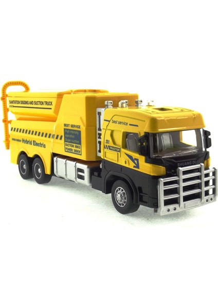 Die Cast Model Çek Bırak Temizlik ( Sanitasyon ) Aracı Kız Erkek Çocuk Oyuncak Eğitici Oyuncaklar