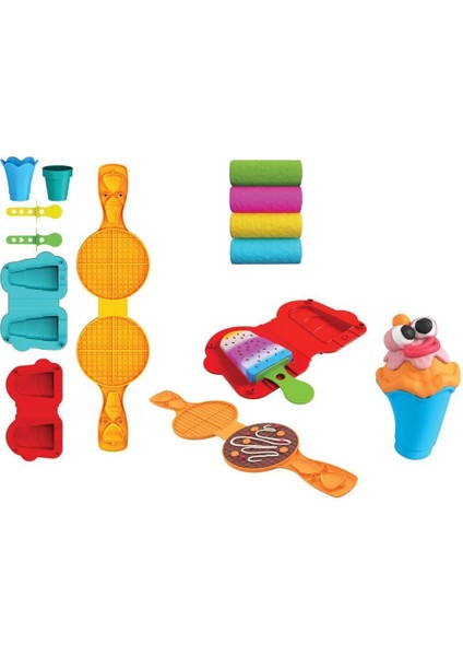 03556 Dede, Waffle & Dondurma Hamur Set 200 gr / +3 Yaş Kız Erkek Çocuk Oyuncak Eğitici Oyuncaklar fiyatları