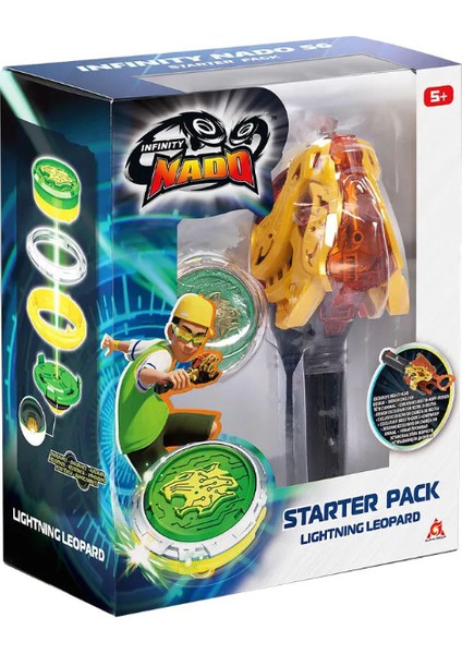 Infinity Nado Başlangıç Paketi Lightning Leopard Kız Erkek Çocuk Oyuncak Eğitici Oyuncaklar