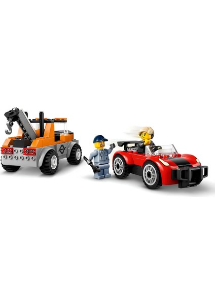 LEGO City Çekici Kamyon ve Spor Araba Tamiri 60435 Kız Erkek Çocuk Oyuncak Eğitici Oyuncaklar