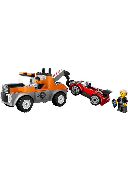LEGO City Çekici Kamyon ve Spor Araba Tamiri 60435 Kız Erkek Çocuk Oyuncak Eğitici Oyuncaklar fiyatları