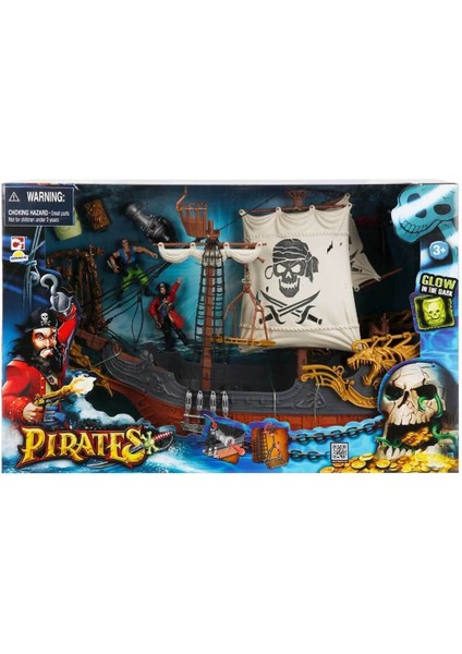 505106 Korsan Oyun Seti Büyük Gemi -Sunman Kız Erkek Çocuk Oyuncak Eğitici Oyuncaklar