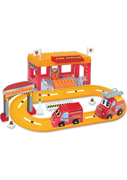 Dede Itfaiye Yol Seti 50 Parça Kız Erkek Çocuk Oyuncak Eğitici Oyuncaklar