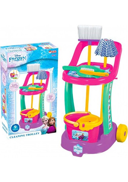 Dede Frozen Temizlik Arabası Kız Erkek Çocuk Oyuncak Eğitici Oyuncaklar