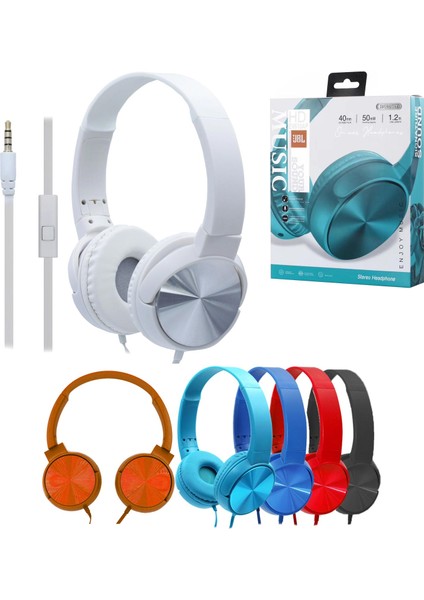 EV-610AP Kablolu Pc Kulak Üstü Kulaklık 3.5mm Jack Mikrofonlu