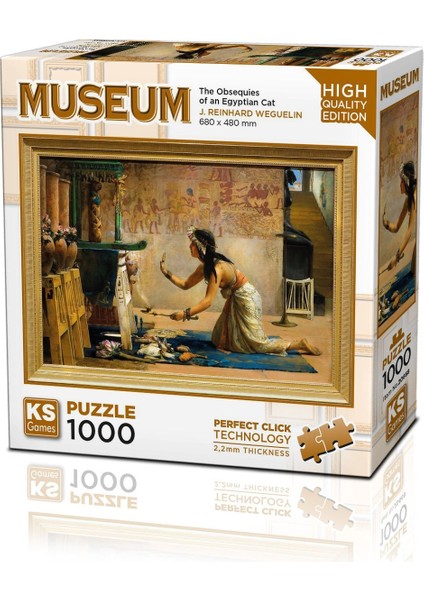Ks Puzzle 1000 Parça Museum The Obsequies Of An Egyptian Cat Kız Erkek Çocuk Oyuncak Eğitici Oyuncak