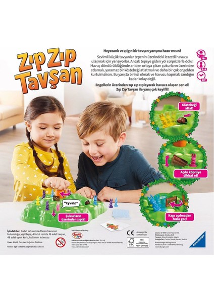 209767 Ravensburger - Zıp Zıp Tavşan +4 Yaş Kız Erkek Çocuk Oyuncak Eğitici Oyuncaklar fiyatları