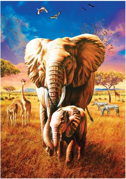 5204 Art Puzzle, Anne Fil 1000 Parça Puzzle Kız Erkek Çocuk Oyuncak Eğitici Oyuncaklar fiyatları