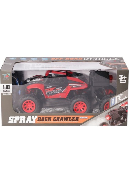 299 Kumandalı Şarjlı Duman Atan Rock Crawler Araba 1:18 Kız Erkek Çocuk Oyuncak Eğitici Oyuncaklar