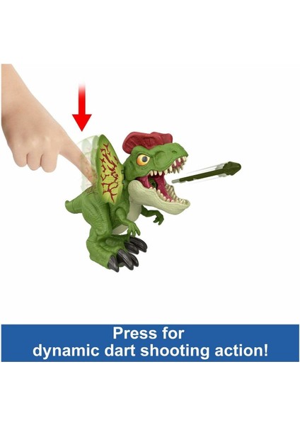 HNT65 Jurassic World Uncaged™ Interaktif Dilophosaurus Figürü Kız Erkek Çocuk Oyuncak Eğitici Oyunca modelleri