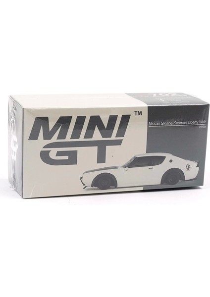 Mini Gt 1/64 Nissan Skyline Kenmeri Liberty Walk White Kız Erkek Çocuk Oyuncak Eğitici Oyuncaklar modelleri
