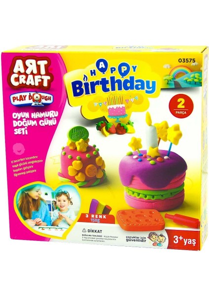 Dede Oyun Hamuru Doğum Günü Seti Kız Erkek Çocuk Oyuncak Eğitici Oyuncaklar