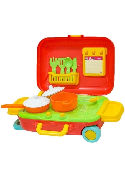 Dede Barbie Mutfak Seti Bavulum Kız Erkek Çocuk Oyuncak Eğitici Oyuncaklar